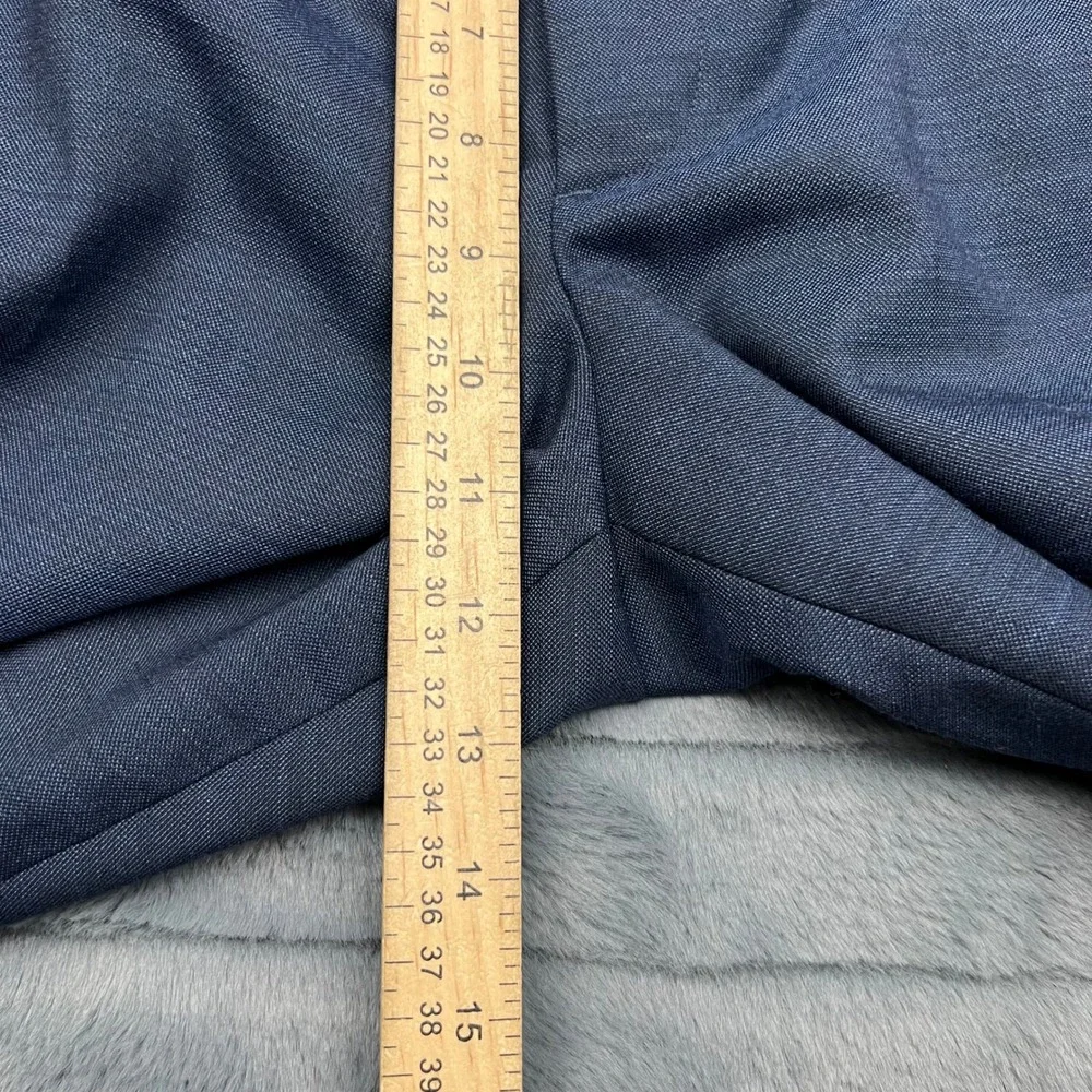 J.Crew Ludlow Slim Fit Suit Pants Navy Blue Wool Blend W35 L32 Mens Trousers